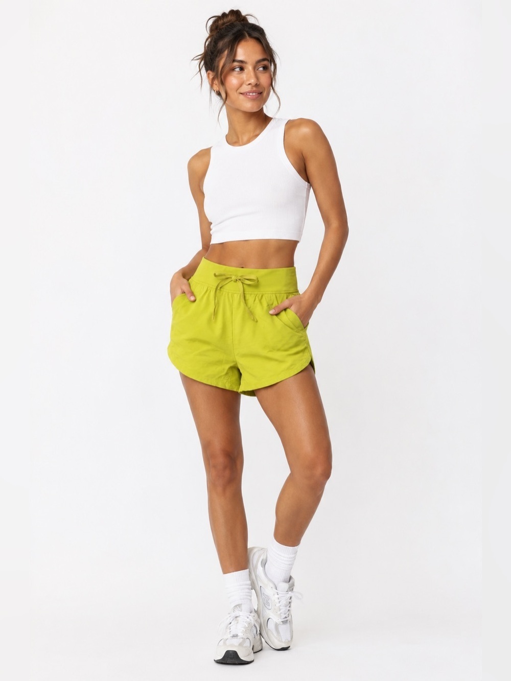 Offline by Aerie  Yellow Athletic Shorts Medium NWOT